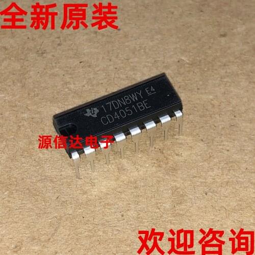Real picture shooting of new original CD4051BE CD4051 DIP-16 package analog switch chip