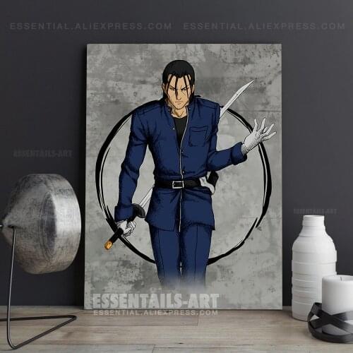 Saito Hajime Rurouni Kenshin Anime Poster Canvas Wall Art Painting Decor Pictures Bedroom Study Room Home Decoration Prints