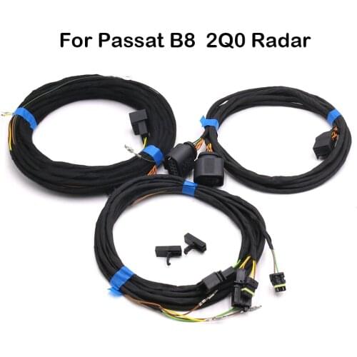 Side Assist Lane Change Wire Cable Harness For VW Passat B8 2Q0 Radar