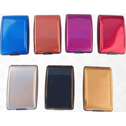 Aluminum Alloy Bank Credit Card Holder For Men Anti Protect Travel ID Cardholder Women Metal Wallet Case Blocking Unisex Purse