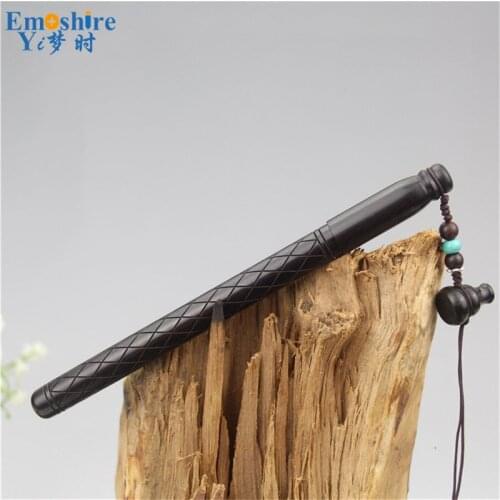 Black Wine Retro Roller Ball Pen Ebony Gel Pen Pure Handmade Pen Original Wood Signature Pen Business Gift Wooden Pen P839