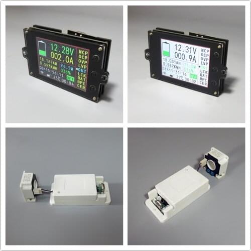 DC 500V Multimeter Digital voltmeter ammeter Battery Charging coulometer Power Energy Watt Volt Amps Voltage Meters