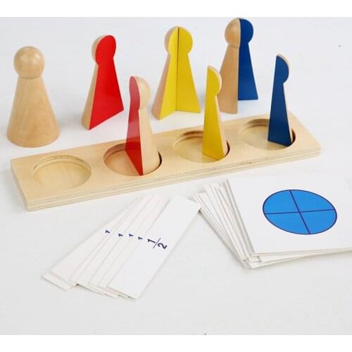 Wooden Childrens Toys Early Education Puzzle Building Blocks Cognitive Score Villain Montessori Math Teaching Aids