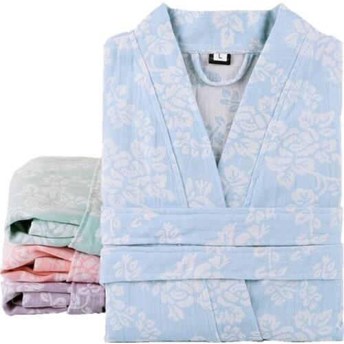Cotton Long Robe Soft Bath Robe For Women Nightrobe Sleepwear Female Autumn Winter Casual Home Bathrobe pijamas new arrival