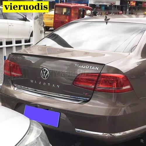 For Volkswagen Passat B7 Sandard 2012-2016 ABS Plastic Unpainted Color Rear Roof Spoiler Wing Trunk Lip Boot Cover Car Styling