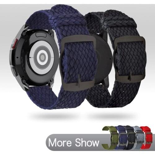 For Samsung Galaxy Watch 4 Strap Watch4 Classic 42mm 46mm 40mm 44mm Canvas Band Breathable Watchband Galaxy Watch 20mm Bracelet