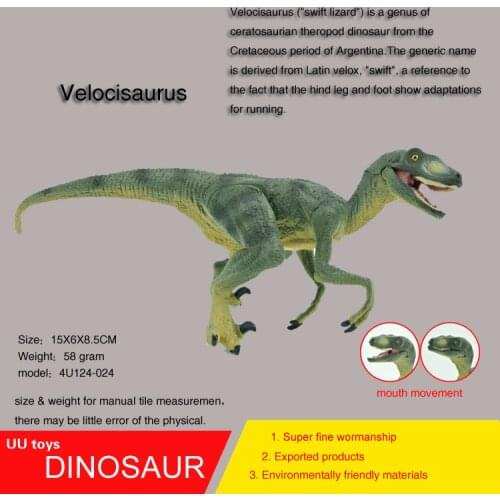 Hot toys green Velocisaurus high Simulation model Jurassic dinosaur toys action figure Gift toys for children