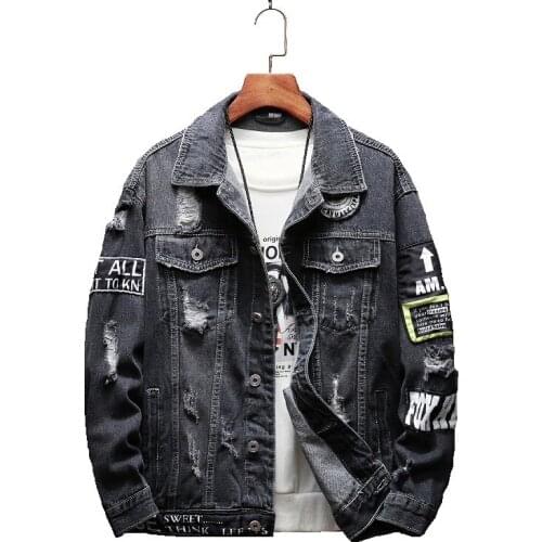 MEETOP Mens Denim Jackets