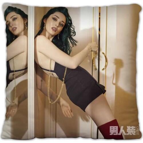 Emma Dumont Miss Polaris Pillowcase Star Photo Poster Cushion Cover Souvenir Throw Pillow Cover Cojines Decorativos Para Sofa