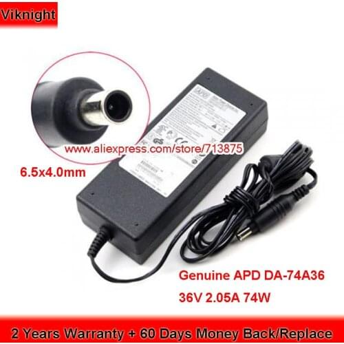 Genuine APD CM-1 AC Adapter DA-74A36 36V 2.05A Laptop Charger for KODAK ESP 7 Power Supply