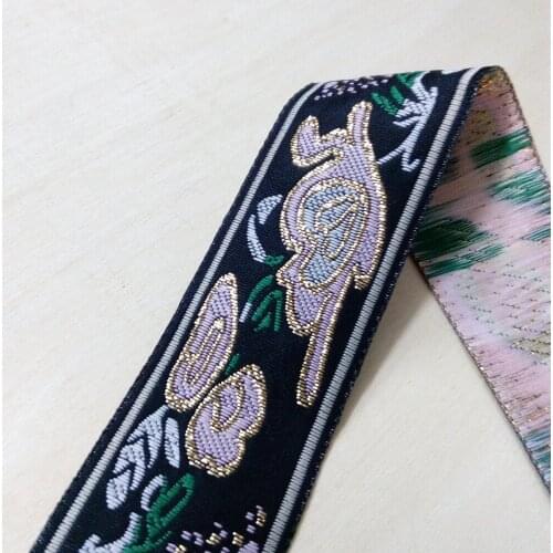 3.3cm 33mm 1-3/8' 2cm 20mm 3/4' Pink Kangaroo Grass Golden Filigree Ribbon Dog Collar Costume Laciness National Jacquard Webbing