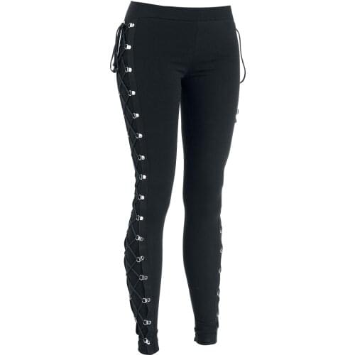 Punk Grunge Gothic pant Harajuku Pentagram pant Long Sleeve Autumn Hollow Out Patchwork trouser Vintage