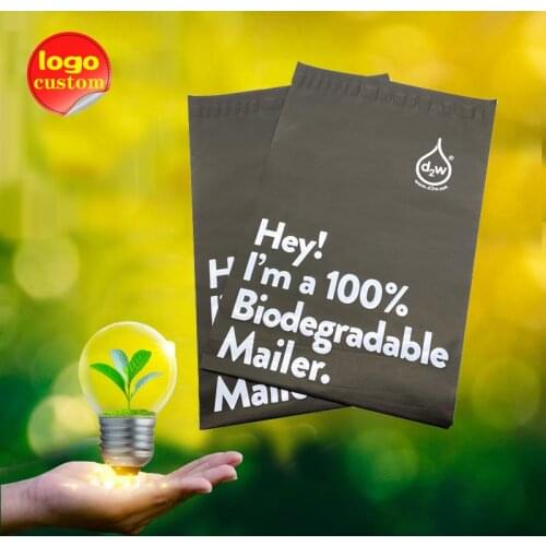 Completely Degradable Bio Based Mailing Bag ECO Compost Postal Bag Plant Starch Self Adhesive Bag Express Clothing Bag Printing