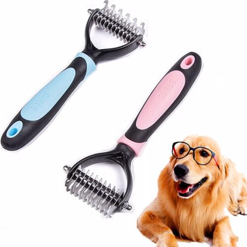 Pet Dog Cat Hair Removal Comb Deshedding Hair Removal Trimmer Brush Grooming Tool for Long Hair Curly Pet Dog Products