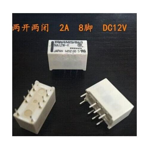 NA12W-K 12VDC 0.5A 125VAC DIP8 Fujitsu RELAY 2 From C DPDT TAKAMISAWA, New and original