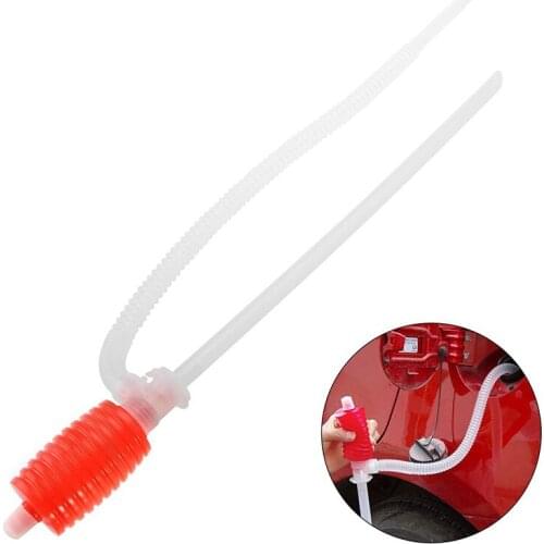 Pottable Pump Transfer Hand Fuel Oil Sucker Liquid Truck Diesel Manual Siphon Suction Water Liquid Pump Car Hand Oil Gas Syphon