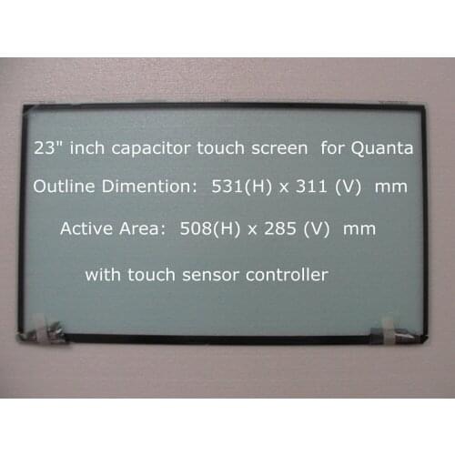 10pcs of 23 inch capacitor touch screen for Quanta T02M1014SUD with touch sensor controller TQ1M114200BD 3FTQ1CB0000 DATQ1THE6B0