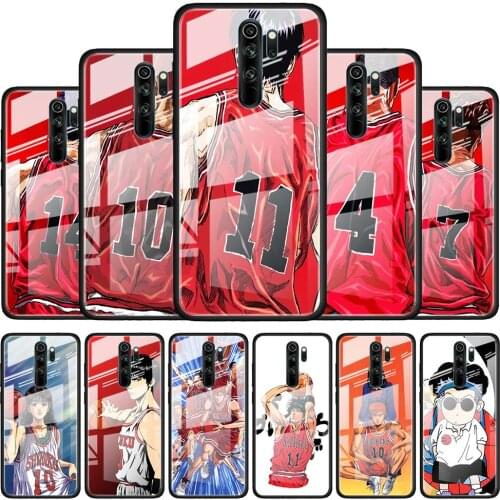 Slam dunk Sakuragi for Xiaomi Redmi K40 K30 K20 Pro Plus 9C 9A 9 8A 7 Luxury Shell Tempered Glass Phone Case Cover