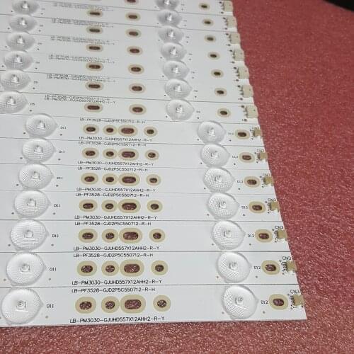 14piece/lot LED backlight strip for Phi llps AOC 55"TV 55PUF6701/T3 GJ-2K15-D2P5C-550-D712-AF62-V1 55PUF6461/T3 TPT5501J