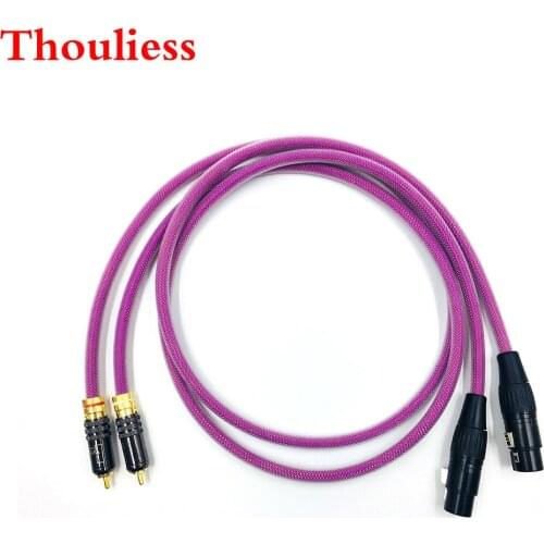 Thouliess Pair HIFI Wbt-0144 2RCA Male to 2XLR Female Cable XLR Balanced Reference Interconnect Audio Cable with XLO HTP1 Cable