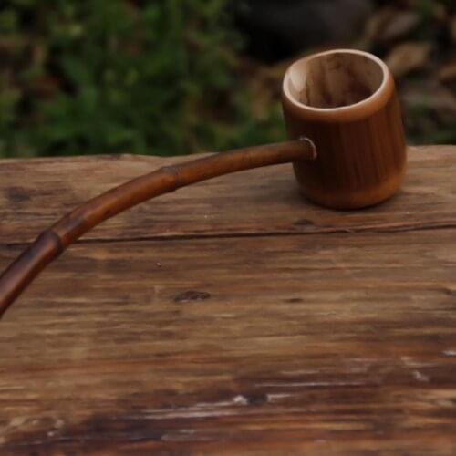 Water Bamboo Spoon Water Ladle Natural Creative Special Long-handled Bailer Carbonized Chinese Kongfu Tea Teaware for Home