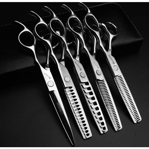 6 inch New haircuts japan hairdressing scissors 440c professional hairdressing thinning scissors set anti-slip wear-resistant