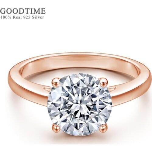 Fashion Woman Ring 100% 925 Sterling Silver Ring Zircon Wedding Jewelry Anniversary Marriage Engagement Ring Holiday Gift