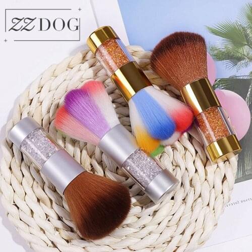 ZZDOG 1Pcs Large Size Fluffy Powder Blusher Nail Art Dusting Makeup Brush High-End Professional Cosmetics Tools Protable Fashion