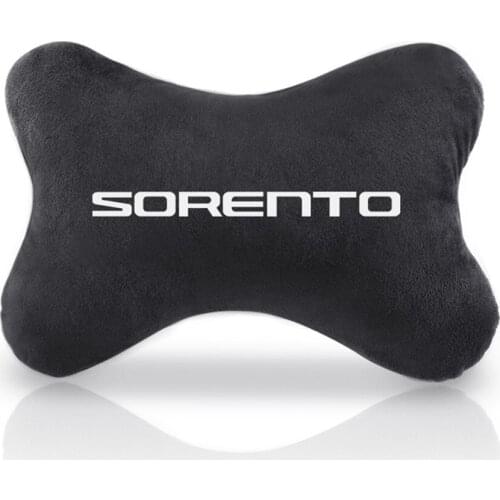 1pcs Car Headrest Cover Auto Seat Cover Head Neck Rest Cushion Neck Pillow Seat Cover for Kia SORENTO 2017 2018 Accessories