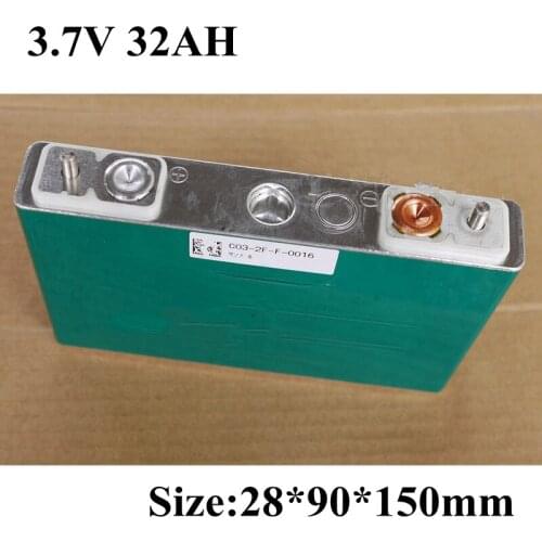 10pcs Brand Battery 3.7v 32Ah Li-ion High Discharge 100A 3C Fo Power Tools Ebike 36v 30ah Battery DIY Pack Solar Storage