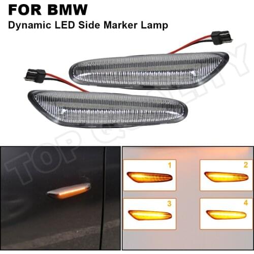 For BMW E46 E90 E91 E92 E93 X1 E60 E61 E81 E82 E83 E84 E87 E88 LED Dynamic Turn Signal Light Side Fender Marker Sequential Lamp