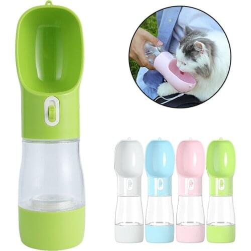 2in1 Pet Dog Water Bottle Portable 250ml Drinking Bowl for Small Medium Large Feeding Water Dispenser Cat Dogs Outdoor Bottles