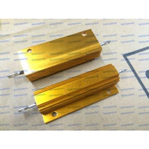 5PCS/LOT RX24-100W 5R 5 Ohm LED load resistor Aluminum Case Wirewound Resistor