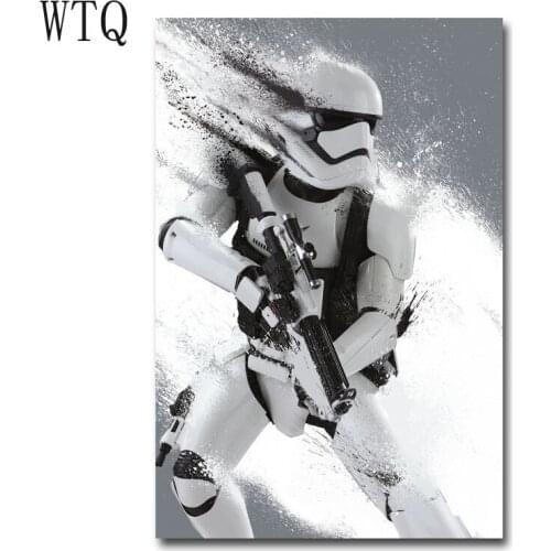 5D DIY Diamond Painting Stormtrooper Diamond Mosaic Painting Cross Stitch Kit Embroidery Full Round Art HomeDecor Handcraft Gift