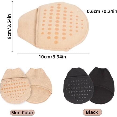 8pcs=4pairs Foot Care High Heel Shoes Protector Forefoot Toe Separator Socks Anti-Slip Sweat Absorb Invisible Corrector Pedicure