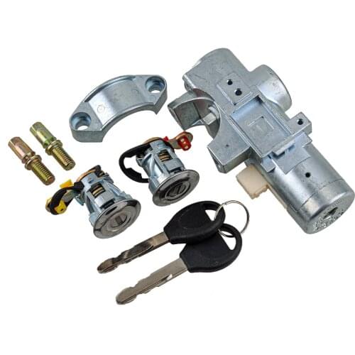 8Pcs/Set Car Ignition Barrel Switch Door Lock Cylinders With Key Set Accessories Fit For Nissan Navara D22 03/1997-05/2006