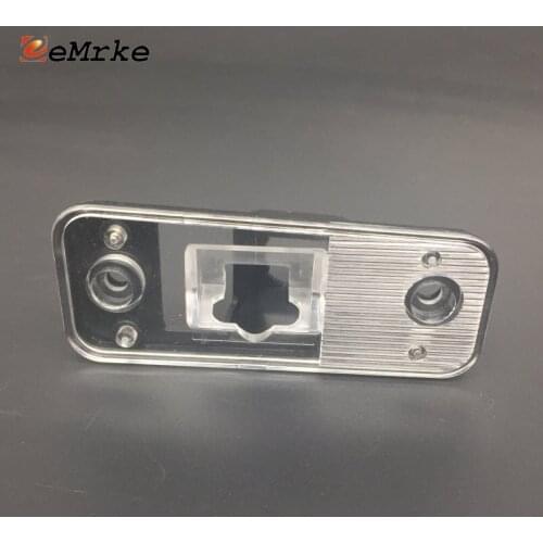EEMRKE Car Rear View Camera Bracket License Plate Lights Housing Mount for Hyundai Grandeur TS / SantaFe CM 2005-2012