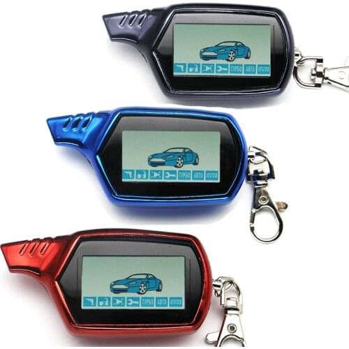 Anti-theft System A61 + TPU case 2 way LCD Remote Control Key Fob Keychain Vehicle Security For Car Alarm System Starline 61