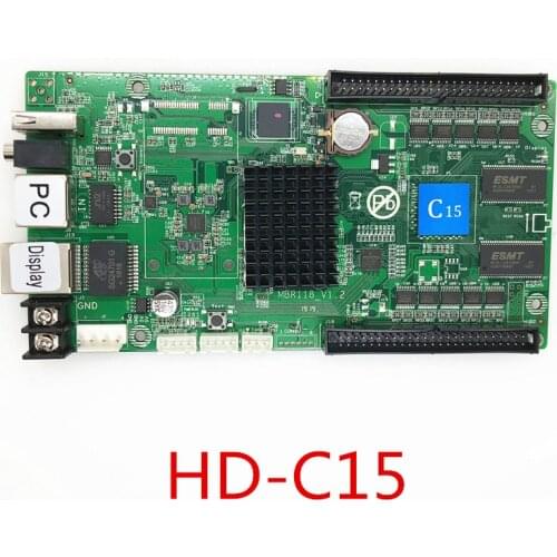 C10 HD-C15 sending card(work along with R500 or R501) and asynchrous dual function video and audio full color led control card