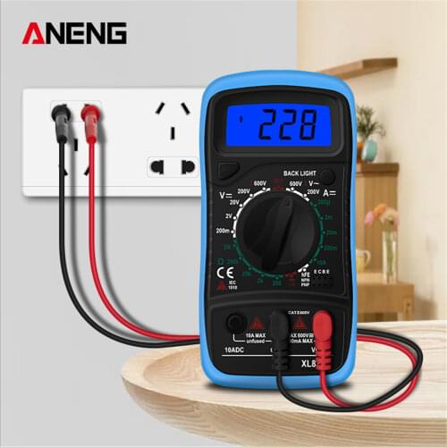 ANENG XL830L digital LCD Multimeter digital profissional electric Voltmeter Ammeter AC DC OHM Volt Tester pocket multimeters