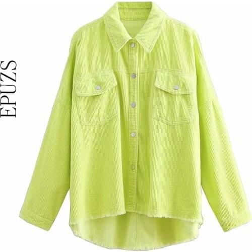 EPUZS Women's Corduroy Shirts