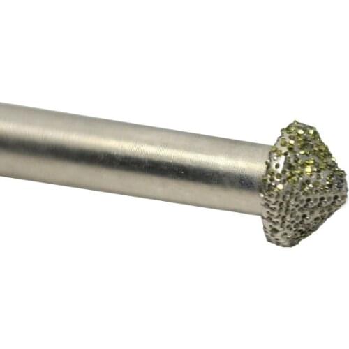 1pc 90deg 6*10mm cnc router Electroplated diamond stone carving tool stone engraving machine cutter stone cutting bits