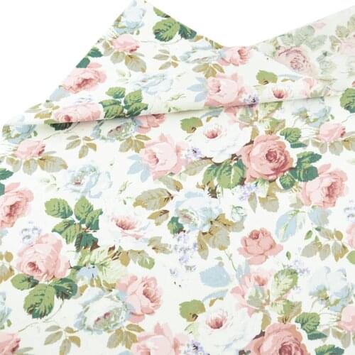 Good Flower Cotton Fabric Quilting Doll Sewing Cloth Home Textile Decor Bedding Clothing Patchwork Scrapbooking Teramila Fabrics