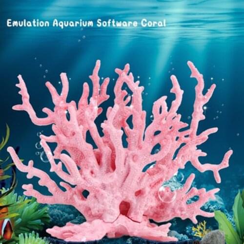 Light Pink Artificial Vivid Resin Coral Aquarium Fish Tank Decoration