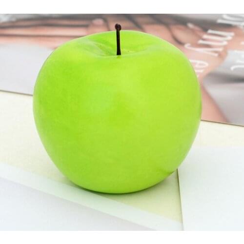 Artificial Fruits Simulation Green Apple Red Apple Fake Apple Simulation Fruit Vegetable Model Props Christmas 801