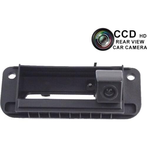 Car Trunk Handle Reversing Rear View Camera for Mercedes Benz W204 C-Class HD Wide Angle Night Vision Parking Line Backup Camera