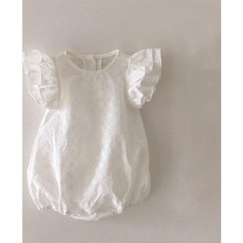 2021 Summer Baby Lace Romper Flare Sleeve L06.11(2)