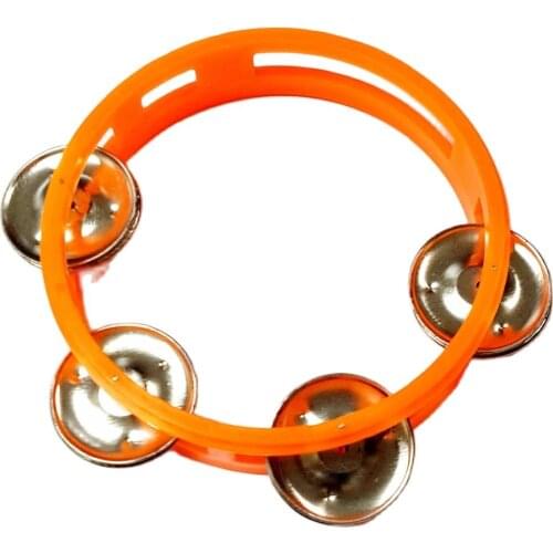 1 pc 12cm Music TAMBOURINE Child Kids musician Nosie sound Maker Pinata Toys Play Little Birthday Party Favors Gift Carnival