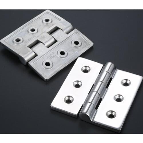 New Marine Heavy Duty Square Hinge 100*100*6.3mm 4*4*0.25 Inch For RV Yachts Boats Fitting Hardware 304 Stainless Steel 1PC