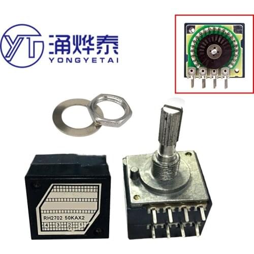 YYT Precision chip resistor stepping double volume potentiometer RH2702-50KA exponential type